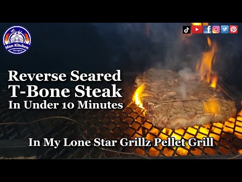 T-Bone Steak Reverse Seared In Under 10 Minutes On A Pellet Grill?