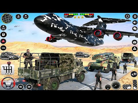 US Army Vehicle Transporter Truck Simulator:Army Game - Android iOS Gameplay