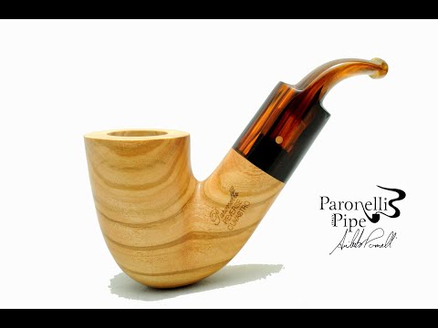 Pipa Paronelli Olivastro REVERSE curva chubby fatta a mano - www.paronellipipe.com
