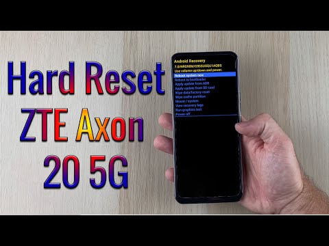 Hard Reset ZTE Axon 20 5G | Factory Reset Remove Pattern/Lock/Password (How to Guide)