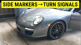 How To Turn Side Markers into Turn Signals  on a Porsche 911, Boxster, Cayman (Foxwell NT530 Review)