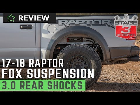 2017-2018 Raptor Fox Factory Series 3.0  Remote Reservoir Rear Shocks Review