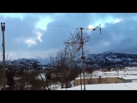 Snowed Tops of Dikti Mountains in Lasithi, Crete, Greece #diktimountains #orosdikti #lasithi #crete