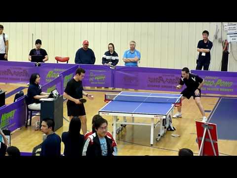 Pierre-Luc Hinse vs Paulo Rocha - Coed Team SF, Game 5, 2010 NCTTA Table Tennis Championships