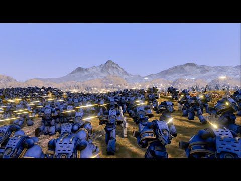 UEBS 2 - 15 000 Space Marines VS 15 000 Velociraptors (Ultimate Epic Battle Simulator 2 / UEBS 2)