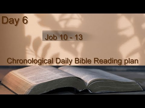 Day 6| Job 10 - 13 | Chronological Bible Reading Plan | NIV Audio Bible