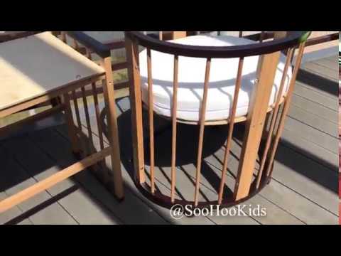 Обзор овальной кроватки трансформера