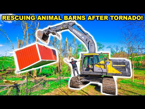 Tornado DESTROYS My Backyard FARM!! (Recovering the Barns)