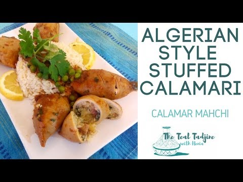 Algerian Stuffed Calamari | Calamar Mahchi, Calamari Farci, كاليماري محشوة