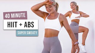 40 MIN HIIT + ABS Workout - No Equipment, No Repeat - Summer Body Challenge Day 1