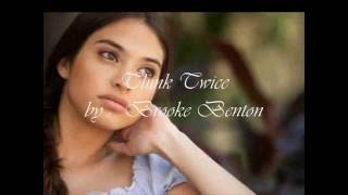 Brook Benton   -   Think Twice  ( audio - lyrics )
