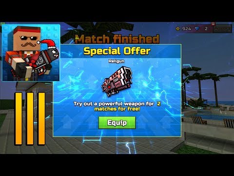 Pixel Gun 3D - Gameplay Walkthrough Part 111 - Railgun