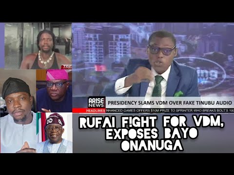 Tinubu Fake Audio - Presidency Slam VDM