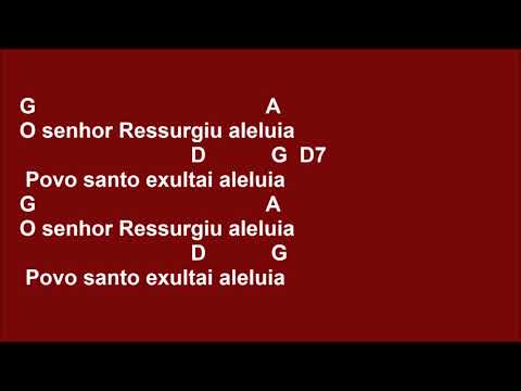 O Senhor,ressurgio Aleluia Povo Santo Exultai Aleluia - Católica
