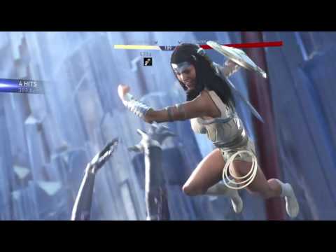 Injustice 2 WW destroying Catwoman