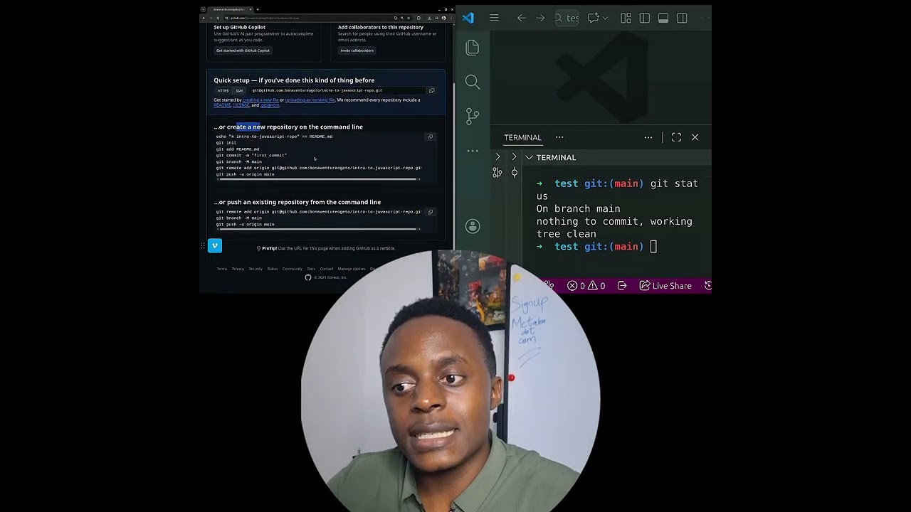 how to connect a local Git repo to a remote GitHub repository in minutes!