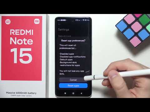 Redmi Note 15: How to Reset Apps Preferences