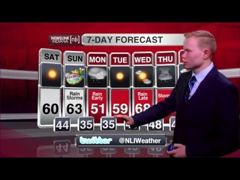 NewsLink Indiana Weather March 25, 2016 - Cody Blevins