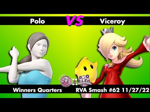RVA Smash #62: Polo (Wii Fit Trainer) vs Viceroy (Rosalina & Luma/Donkey Kong) - Winners Quarters