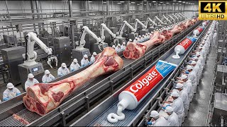 Dentro De La Fábrica De Pasta Dental 🏭 De Huesos Animales A Pasta De Dientes | Proceso Completo