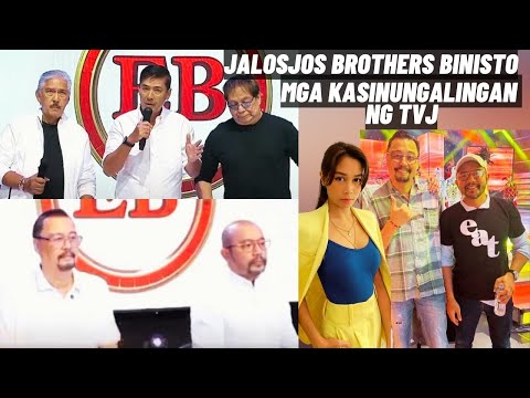 Mga KASINUNGALINGAN nina Tito, Vic and Joey INISA-ISA ng JALOSJOS Brothers!