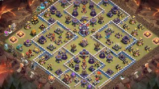 【クラクラ】うっちーさんのクイヒードラバルーン TH15全壊