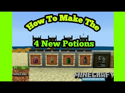 👍Minecraft Education Edition Tutorial #8: How to make the four new potions in Minecraft.