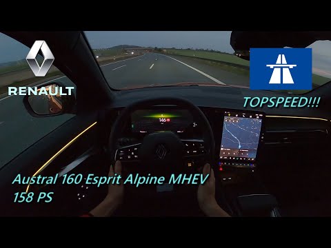 2023 Renault Austral 160 Esprit Alpine MHEV 158 PS NIGHT POV DRIVE TOPSPEED WÜRZBURG (60 FPS)