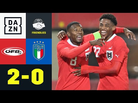 Direkter Freistoß! Alaba besiegt Italien traumhaft: Österreich - Italien 2:0 | Friendlies | DAZN