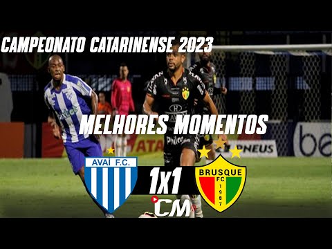 Gols e lances de Avaí x Brusque