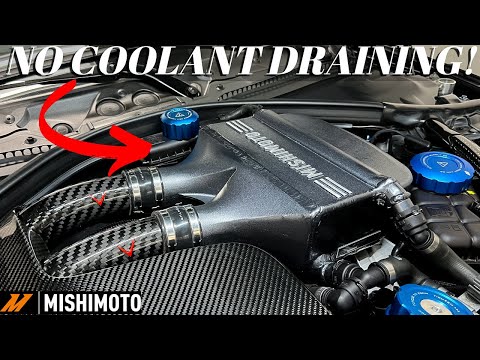 Mishimoto Charge Air Cooler + J Pipe Install BMW F80 M3 S55 - DIY!