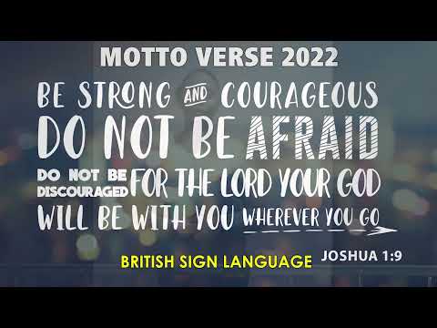 Joshua 1:9 - in British Sign Language