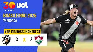 VASCO 3 X 2 FLUMINENSE | VASCO VENCE DE VIRADA EM REENCONTRO DE RENATO COM O FLU | MELHORES MOMENTOS
