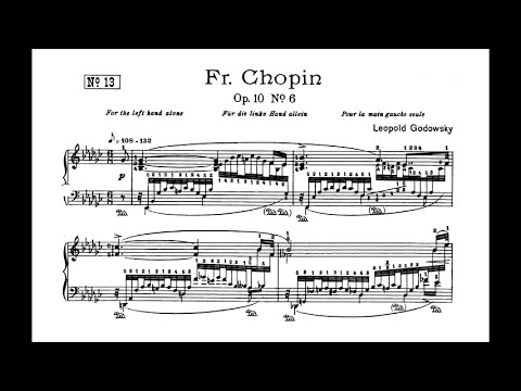 Chopin-Godowsky - Study No. 13 in E-flat minor after Op. 10 No. 6