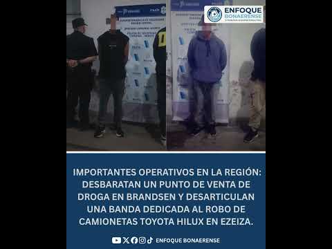 #Brandsen | 🚨 GOLPES AL DELITO EN LA REGIÓN: DROGAS Y ROBACAMIONETAS 🚔⚖️