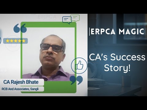 CA Rajesh Bhate Testimonial for ERPCA