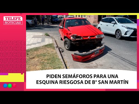 Piden SEMÁFOROS por CHOQUES REITERADOS  en la esquina de MARTÍN GARCÍA y EUROPA