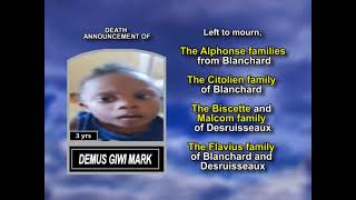 Demus Giwi Mark ~ Long Obituary