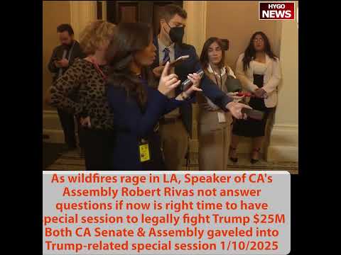 LAPD says no probable cause for arson suspect; Dem Speaker of CA State Turns Into Stuttering Mess