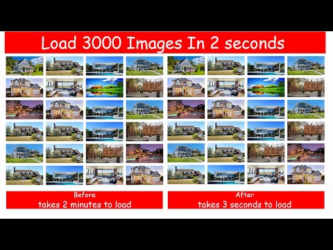 How to load 3000 images in 2 seconds in php