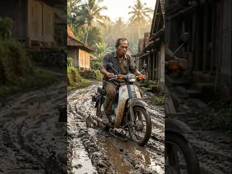 Jalan Rusak Rakyat Sengsara #construction #konstruksijalan #pengaspalan #timelapse #trending #shorts