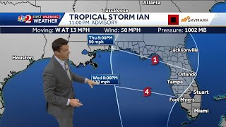 Tropical Storm Ian 11 p.m. update