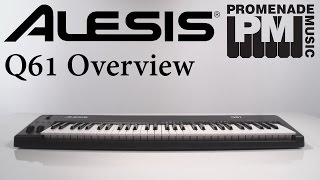 Video thumbnail for Alesis Q61 USB MIDI Keyboard Controller - Overview by PromenadeMusicTV