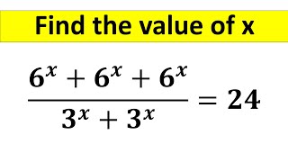 A Nice Exponent Math Simplification || Find the Value of X || Can you solve it? @TheMathScholar23