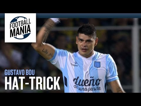 Incredible Gustavo Bou (Racing/ARG) - Beautiful Hat-trick vs. Dep. Táchira