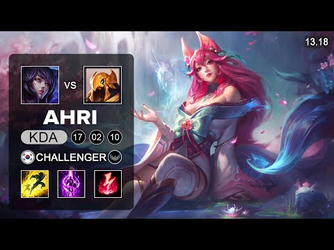 Ahri vs Azir Mid - KR Challenger - Patch 13.18 Season 13
