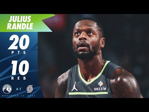 Julius Randle Scores 20 Points Against Trail Blazers  | 11.13.24