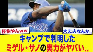 【2026中日】ミゲル・サノーが覚醒！？キャンプで判明した驚異の守備力と破壊的打力にファン騒然…