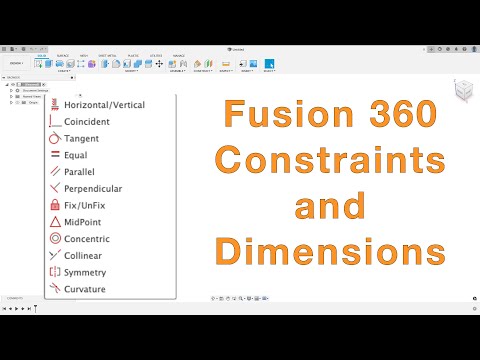 Understanding Sketch Constraints and Dimensions