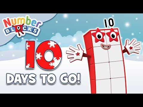 @Numberblocks- Countdown to #Christmas: 10 DAYS! | Learn to Count | Happy Holidays! - Kingdom Kids Zone, Little Learners - Numberblocks